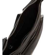 CERRUTI MADDOX Borsello piatto in pelle multitasche nero - Tracolle Uomo - 4