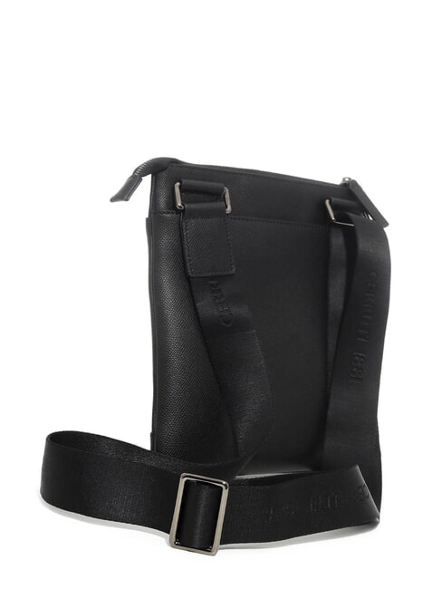 JAKE Borsello piatto in pelle nero - Tracolle Uomo