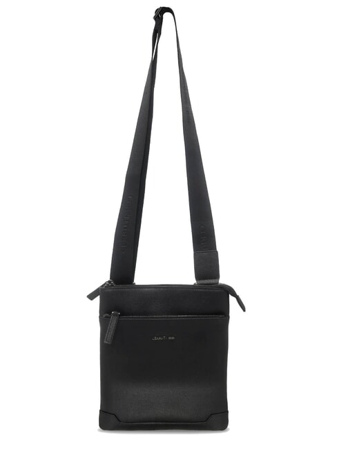 JAKE Borsello piatto in pelle nero - Tracolle Uomo