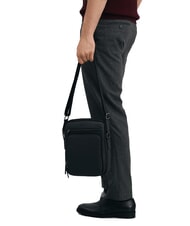 CERRUTI RORY Borsello multitasche in pelle liscia nero - Tracolle Uomo - 4