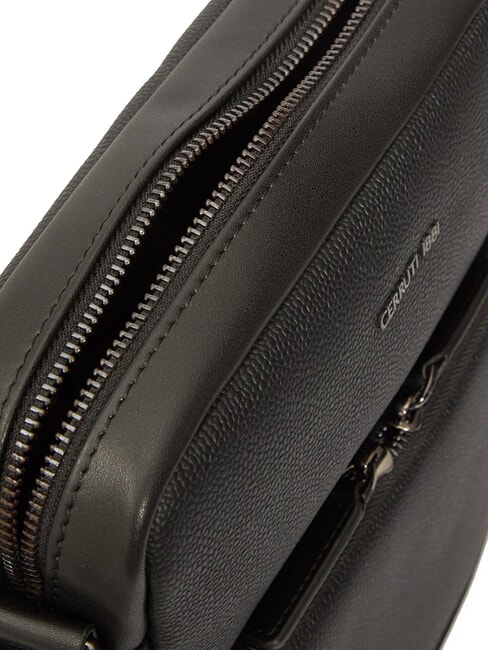 JEREMY Borsello in pelle con tasca nero - Tracolle Uomo