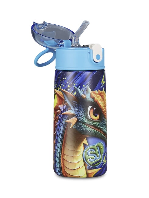 ANIMALI Borraccia termica in acciaio con cannuccia orange - Borracce termiche