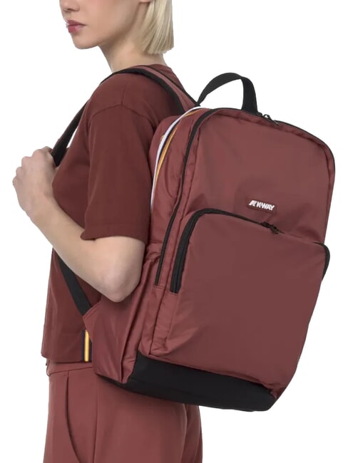 GIZY Zaino in nylon porta pc 15" red syrah - Zaini da lavoro porta PC