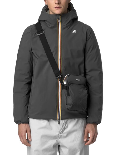 ERLOY Borsello in nylon con tasca grey shadow dk - Tracolle Uomo