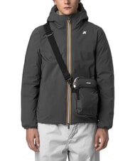 KWAY ERLOY Borsello in nylon con tasca grey shadow dk - Tracolle Uomo - 4