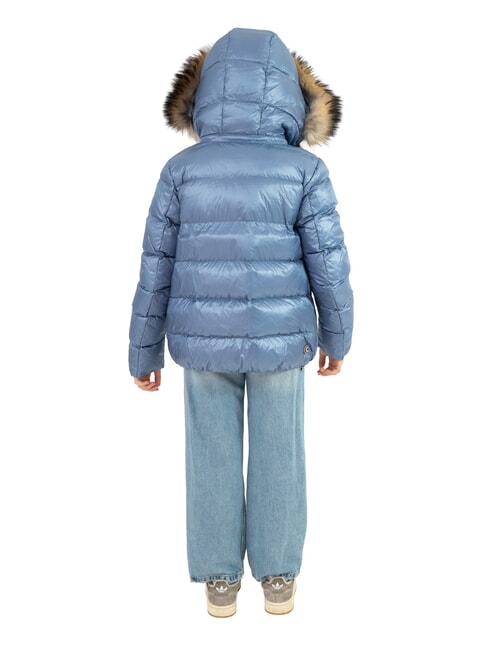 FRIENDLY Piumino lucido con cappuccio hydro-darksteel - Giacche Bambini