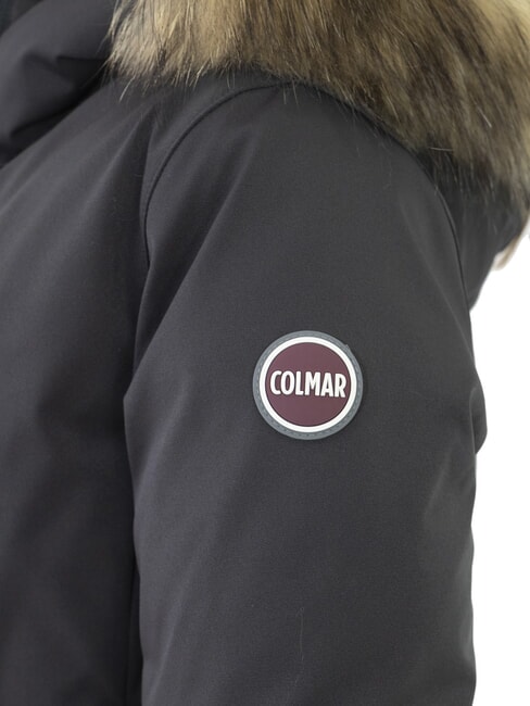 PURENESS Piumino bi-material con cappuccio black - Giacche Bambini