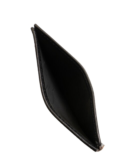 LIFE Portacard piatto in pelle black - Portafogli Uomo