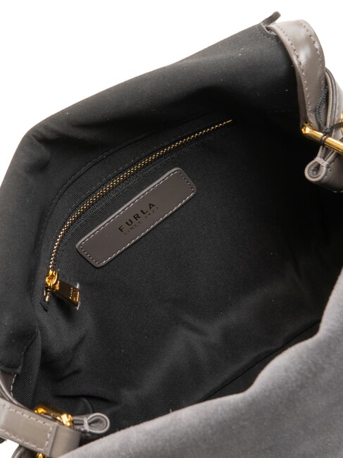 DOMUS  Borsa a spalla, in pelle urban gray - Borse Donna