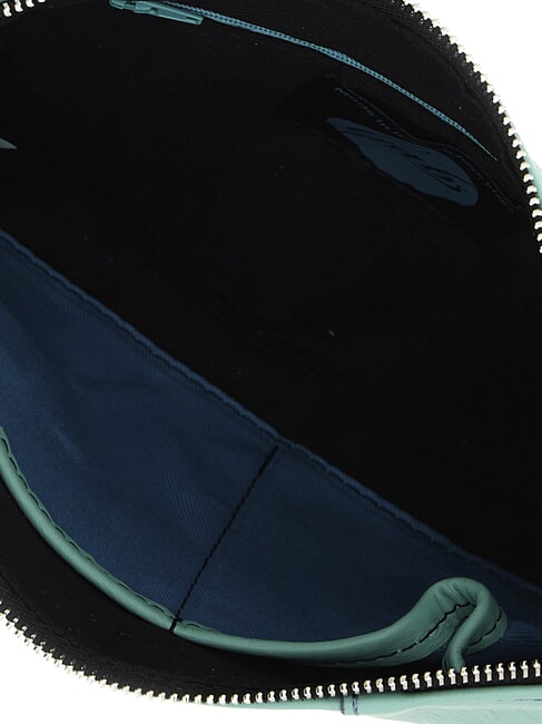 BEYONCE M Pochette in pelle nappa con tracolla verdino - Borse Donna