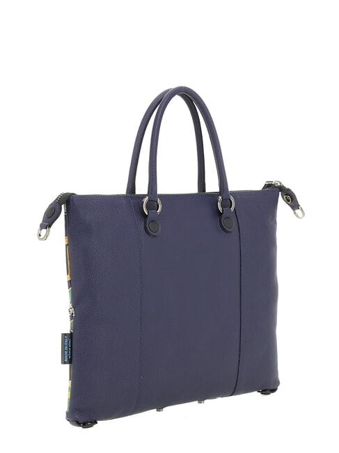 G3 PLUS MEDIUM MULTICOLOR Borsa piattina shopping trasformabile vetrata ornamentale - Borse Donna