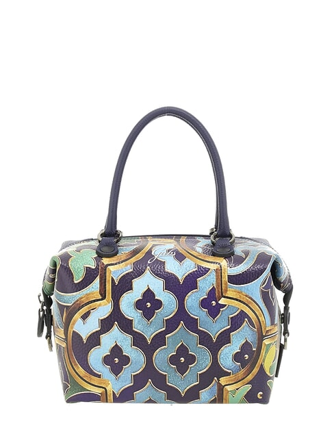 G3 PLUS MEDIUM MULTICOLOR Borsa piattina shopping trasformabile vetrata ornamentale - Borse Donna