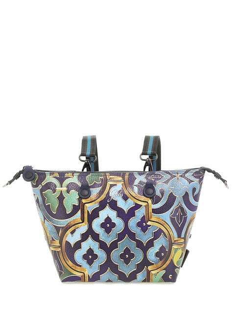 G3 PLUS MEDIUM MULTICOLOR Borsa piattina shopping trasformabile vetrata ornamentale - Borse Donna