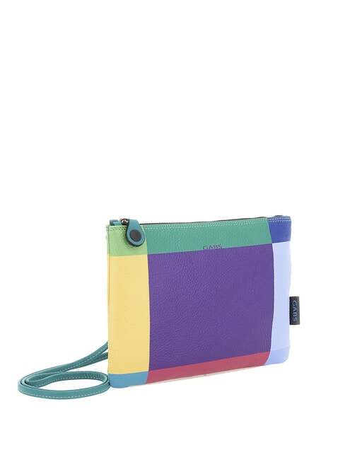 BEYONCE POP M Pochette in pelle con tracolla geometrico viola - Borse Donna