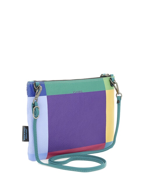 BEYONCE POP M Pochette in pelle con tracolla geometrico viola - Borse Donna