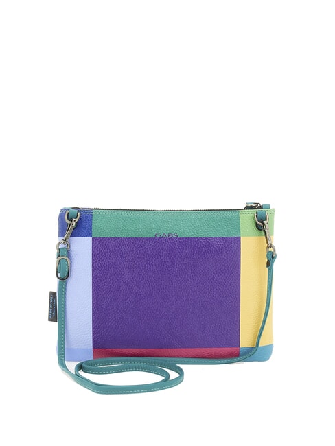 BEYONCE POP M Pochette in pelle con tracolla geometrico viola - Borse Donna