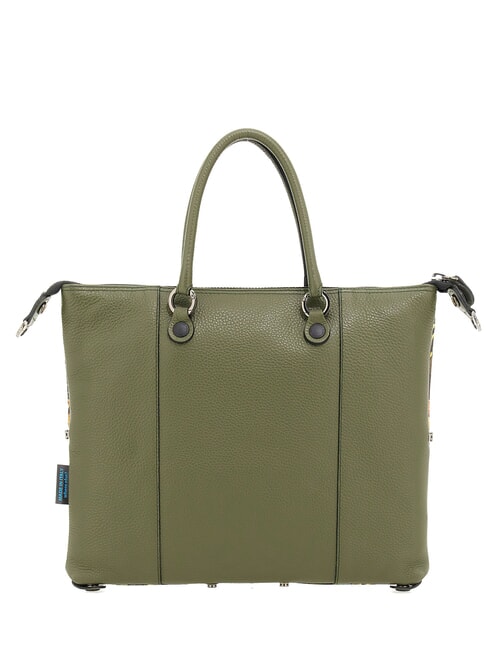 G3 PLUS LARGE MULTICOLOR Borsa piattina shopping trasformabile giungla - Borse Donna