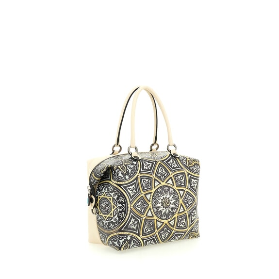 G3 PLUS LARGE MULTICOLOR Borsa piattina shopping trasformabile mandala - Borse Donna