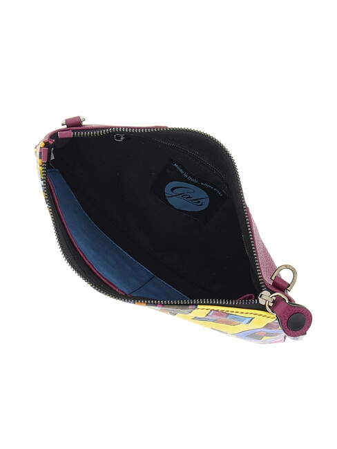 BEYONCE MULTICOLOR M Pochette in pelle con tracolla murales geometrico - Borse Donna