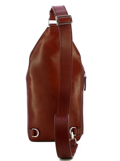 ALBERTO Monospalla in pelle Marrone/Palladio           - Tracolle Uomo