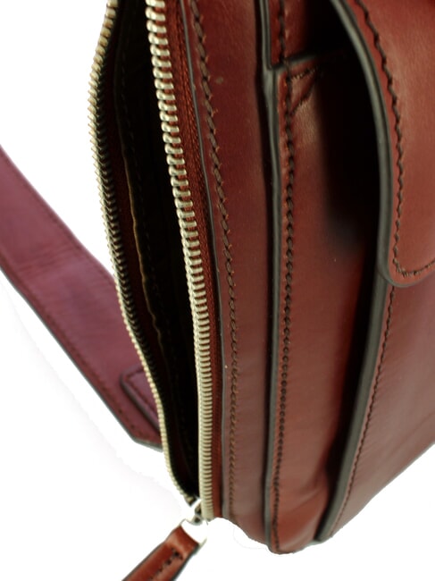 ALBERTO Monospalla in pelle Marrone/Palladio           - Tracolle Uomo