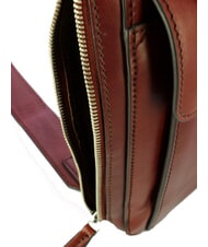 THE BRIDGE ALBERTO Monospalla in pelle Marrone/Palladio           - Tracolle Uomo - 4