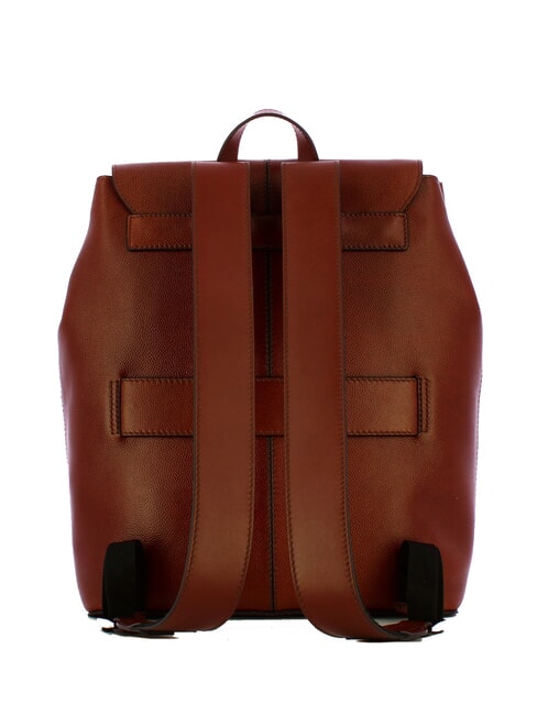 BIAGIO  Zaino porta PC 13", in pelle marrone 14/rutenio palladio - Zaini da lavoro porta PC