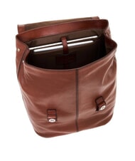 THE BRIDGE BIAGIO  Zaino porta PC 13", in pelle marrone 14/rutenio palladio - Zaini da lavoro porta PC - 4