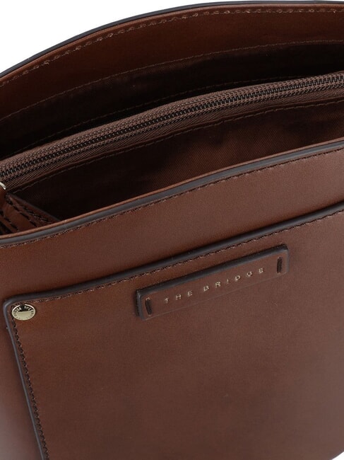 CECILIA Tracolla in pelle MARRONE - Borse Donna