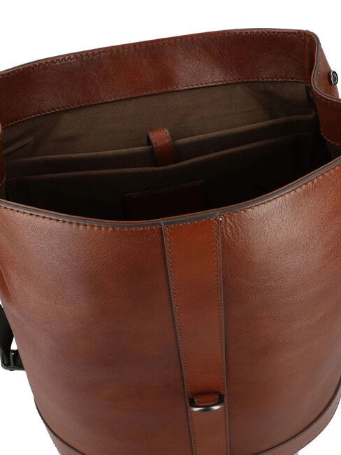 GIACOMO Zaino porta PC 13", in pelle Marrone/Rutenio                - Zaini da lavoro porta PC