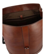 THE BRIDGE GIACOMO Zaino porta PC 13", in pelle Marrone/Rutenio                - Zaini da lavoro porta PC - 4