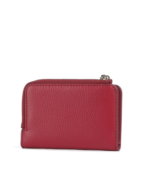 METALLIC SOFT Leather card holder sangria - Portafogli Donna