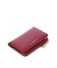 COCCINELLE METALLIC SOFT Leather card holder sangria - Portafogli Donna - 4