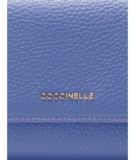 COCCINELLE METALLIC SOFT Portafoglio grande in pelle azul - Portafogli Donna - 3
