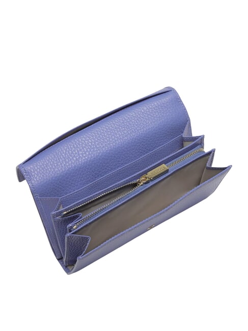 METALLIC SOFT Portafoglio grande in pelle azul - Portafogli Donna