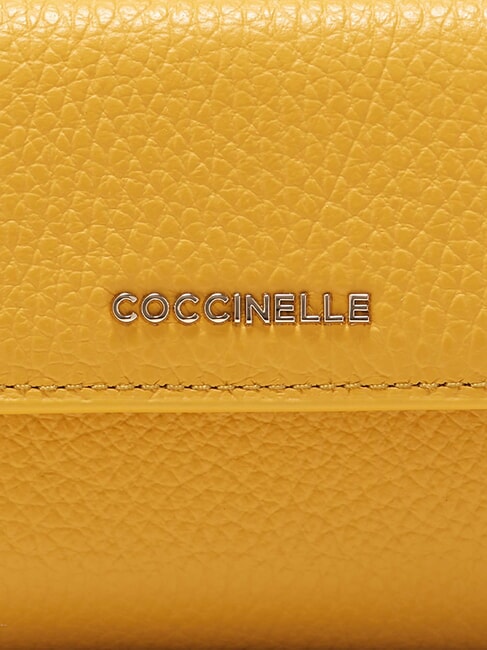 METALLIC SOFT Portafoglio in pelle martellata soleado - Portafogli Donna