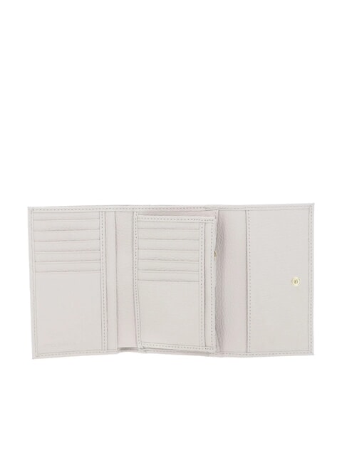 METALLIC SOFT Portafoglio bifold pelle martellata blanco - Portafogli Donna