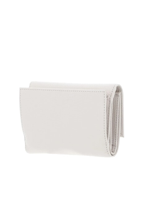 METALLIC SOFT Portafoglio bifold pelle martellata blanco - Portafogli Donna