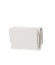 COCCINELLE METALLIC SOFT Portafoglio bifold pelle martellata blanco - Portafogli Donna - 4