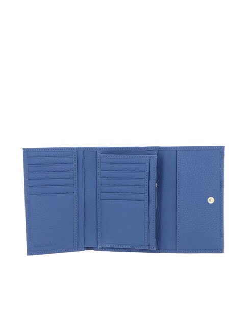 METALLIC SOFT Portafoglio bifold pelle martellata azul - Portafogli Donna