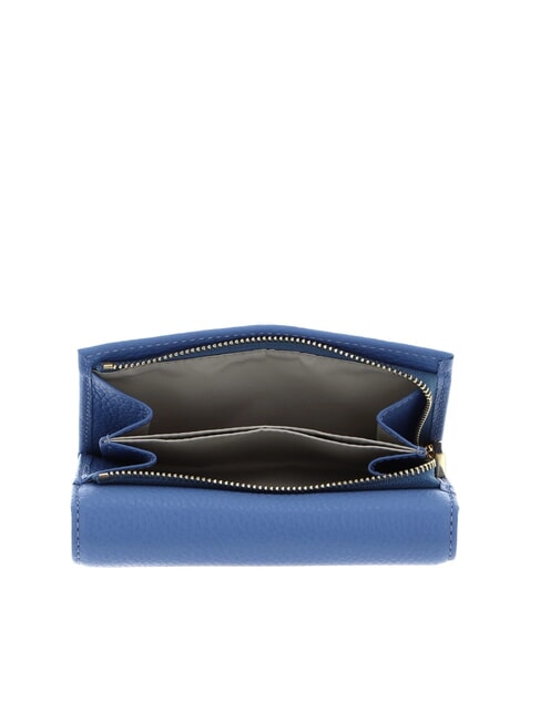 METALLIC SOFT Portafoglio bifold pelle martellata azul - Portafogli Donna