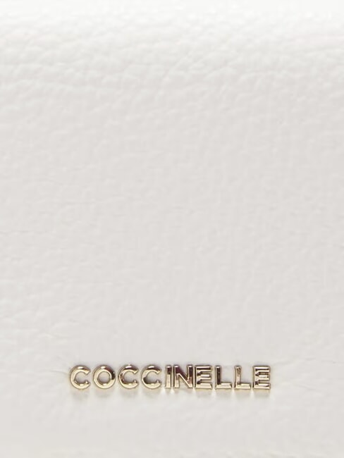 METALLIC SOFT Small leather wallet blanco - Portafogli Donna