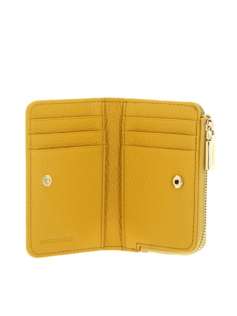 METALLIC SOFT Leather card holder soleado - Portafogli Donna