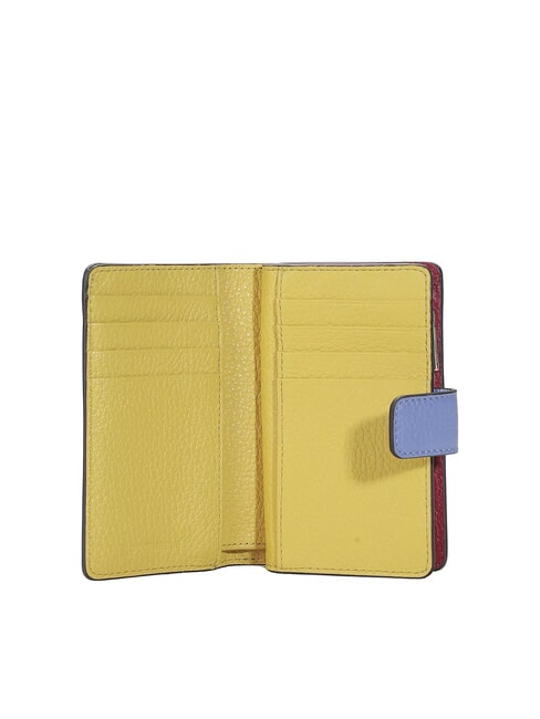 METALLIC TRICOLOR Leather wallet sangria - Portafogli Donna