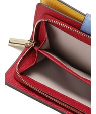 COCCINELLE METALLIC TRICOLOR Leather wallet sangria - Portafogli Donna - 4