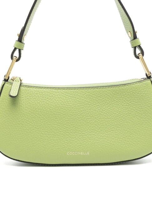 MERVEILLE Borsa a spalla in pelle martellata guacamole - Borse Donna