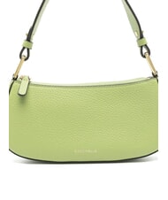 COCCINELLE MERVEILLE Borsa a spalla in pelle martellata guacamole - Borse Donna - 3