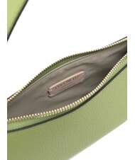 COCCINELLE MERVEILLE Borsa a spalla in pelle martellata guacamole - Borse Donna - 4