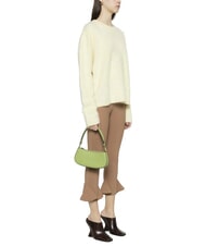 COCCINELLE MERVEILLE Borsa a spalla in pelle martellata guacamole - Borse Donna - 5