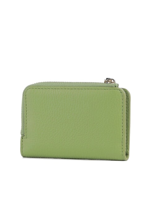 METALLIC SOFT Leather card holder guacamole - Portafogli Donna